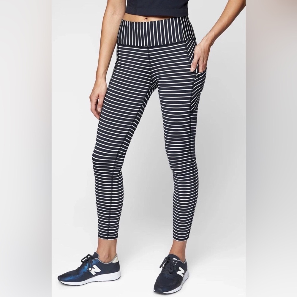 Athleta Striped Contender Tight in Powervita